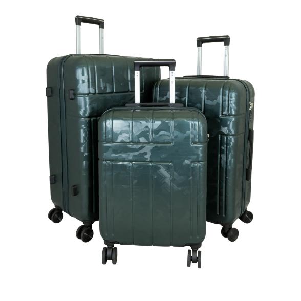 3-teiliges ABS-Kofferset 'Camouflage', grün - 113211700000 - 1 - 588px
