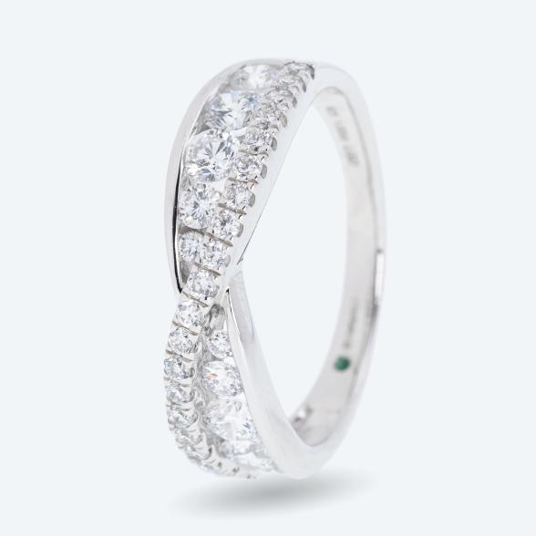 LG Ring 925 Sterling Silber rhodiniert Brillanten 16 - 113214200001 - 1 - 588px