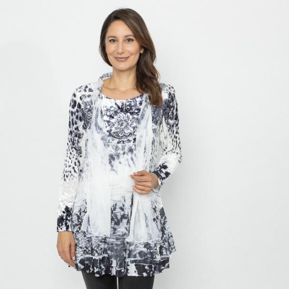 TRENDS by J. Leibfried 2 in 1 Shirt schwarz/ weiß 36/38 - 113218800001 - 1 - 588px