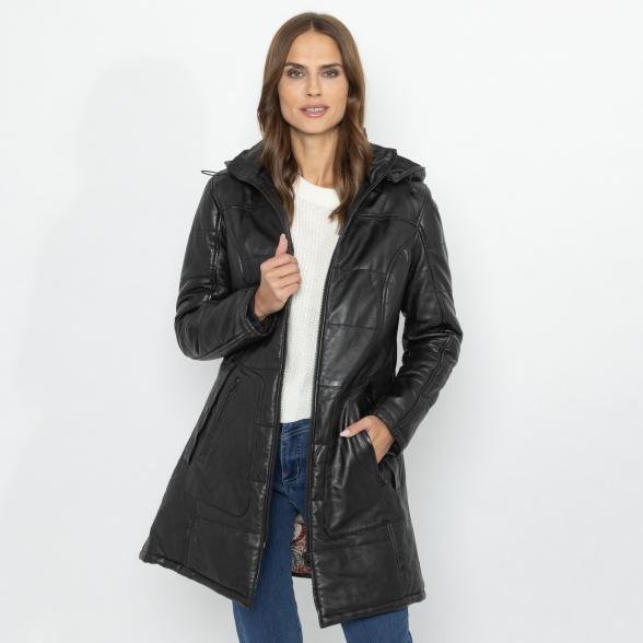 OTTO KERN Damen-Ledermantel 'Angela' schwarz 38 - 113220800001 - 1 - 588px