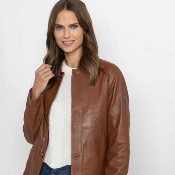 OTTO KERN Damen-Lederjacke 'Elora' cognac 40 - 113221300002 - 1 - 588px