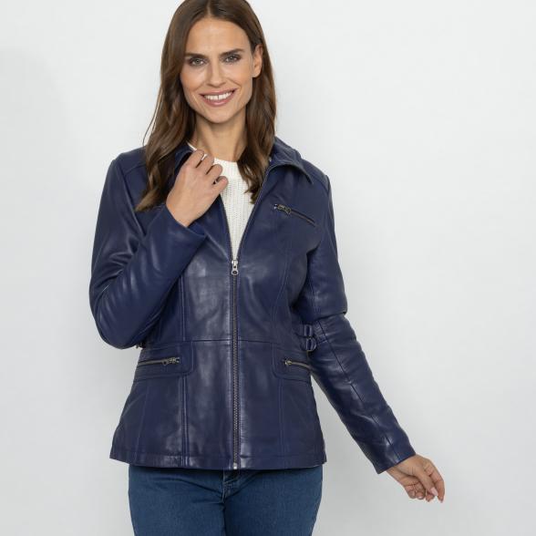 OTTO KERN Damen-Lederjacke 'Hannah' marine 40 - 113221900002 - 1 - 588px
