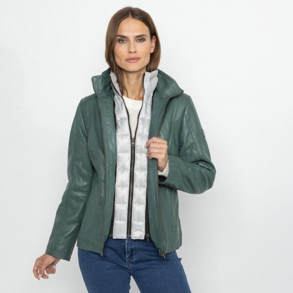 OTTO KERN Damen-Lederjacke 'Beate' grün 38 - 113222300001 - 1 - 588px