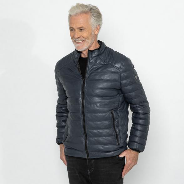 OTTO KERN Herren-Lederjacke 'Oliver' marine 50 - 113223100001 - 1 - 588px