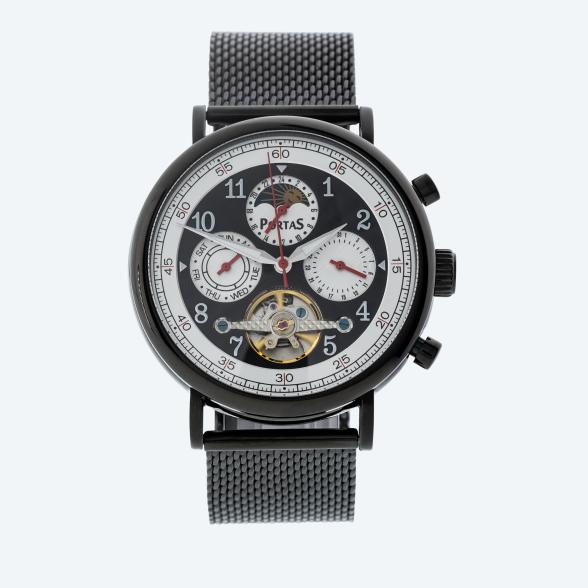 PortaS Herren-Automatikuhr "Spreetal" schwarz - 113250500000 - 1 - 588px