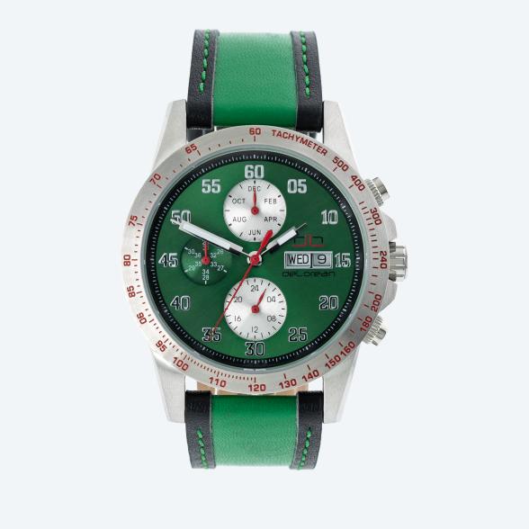 DeLorean Herren-Automatikuhr "Racing" grün - 113250900000 - 1 - 588px