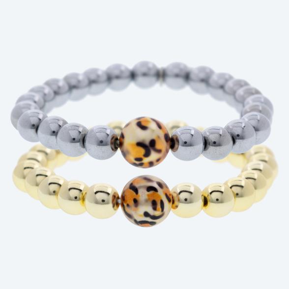 SET: 2 x Armbänder Hämatit, Muschelkernperlen - 113253300000 - 1 - 588px