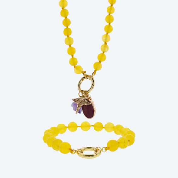 SET: Collier+Armband Jade gelb gefärbt - 113254400000 - 1 - 588px