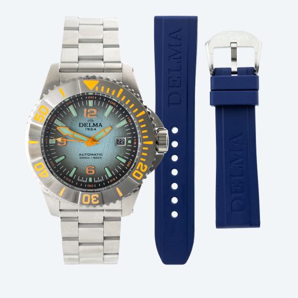 DELMA Herrenuhr "Blue Shark IV Antarctica" iceblau - 113273900000 - 1 - 588px
