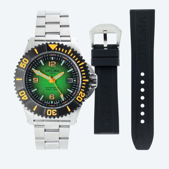 DELMA Herrenuhr "Blue Shark IV Caribbean" grün - 113274300000 - 1 - 588px