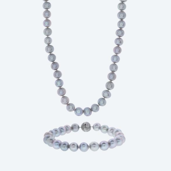 SET: Collier+Armband AAAAA SWZPerlen silberfarbig - 113280800000 - 1 - 588px