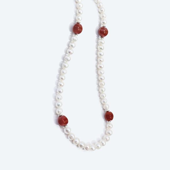 Collier Süßwasserzuchtperlen, Achat endlos - 113282300000 - 1 - 588px