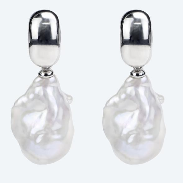 Ohrhänger 925 rhod. Süßwasserzuchtperle barock - 113282600000 - 1 - 588px