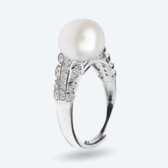 Ring 925 rhod. Süßwasserzuchtperle, Zirkonia 17 - 113283000001 - 1 - 588px