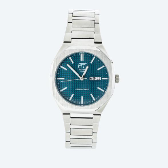 ETT Hybrid-Automatikuhr PX83,  silber-türkisblau - 113303000000 - 1 - 588px