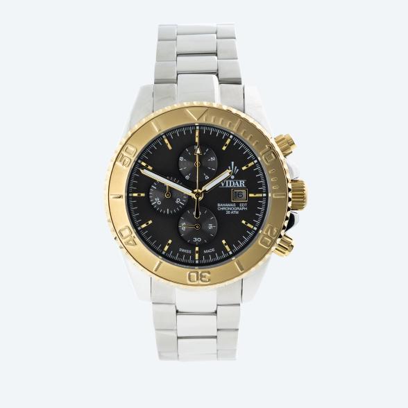 VIDAR Herrenuhr "Bahamas" Chronograph bicolor - 113303800000 - 1 - 588px