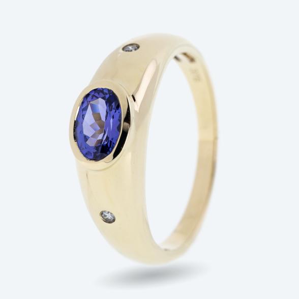 STAR Ring 375 Gelbgold AAAA Tansanit 18 - 113311400001 - 1 - 588px