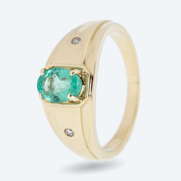 STAR Ring 375 Gelbgold Smaragd - 113311800000 - 1 - 588px