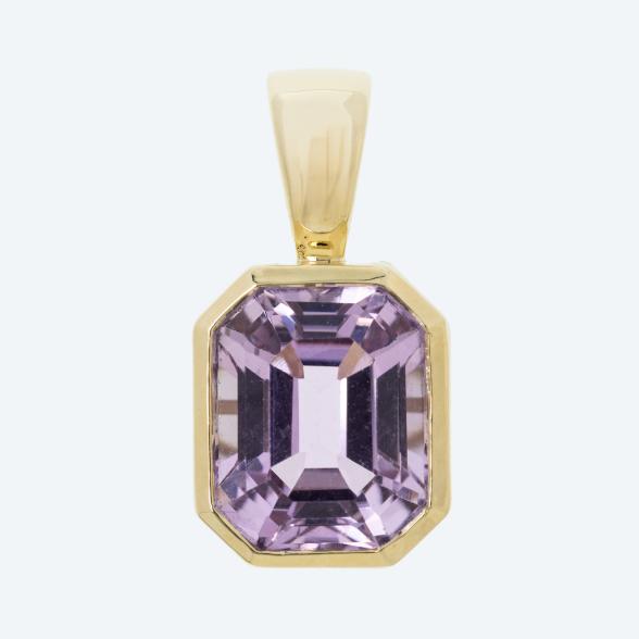 STAR Clip-Anhänger 375 Gelbgold AAA Kunzit - 113312100000 - 1 - 588px