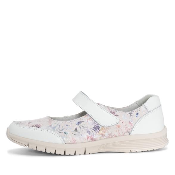 TOPWAY COMFORT Damenslipper weiß/gemustert 36 - 113323400001 - 1 - 588px