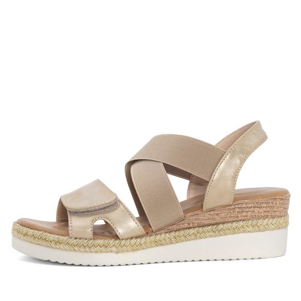 TOPWAY COMFORT Damensandalen gold 36 - 113325700001 - 1 - 588px