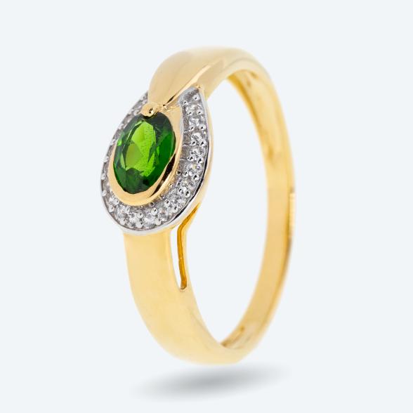 Ring 925 Silber vergoldet Chromdiopsid 19 - 113326800004 - 1 - 588px