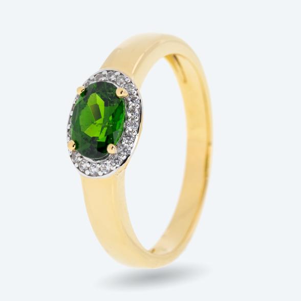 Ring 925 Silber vergoldet Chromdiopsid 20 - 113327100004 - 1 - 588px