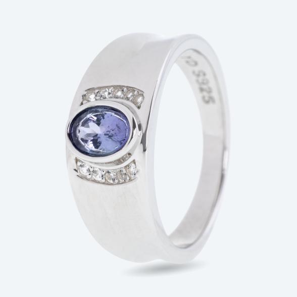Ring 925 Silber rhodiniert Tansanit 17 - 113333500001 - 1 - 588px