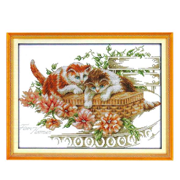 Stickbild "Blumenkätzchen" - 113345200000 - 1 - 588px