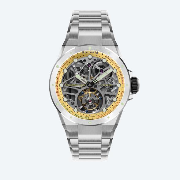 NUBEO Tourbillon "Polaris" Handaufzug, silber - 113372800000 - 1 - 588px