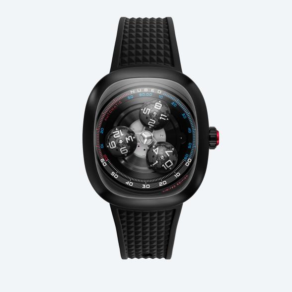 NUBEO Herrenuhr "Tri-Star Orbit Automatic" blau - 113373600000 - 1 - 588px