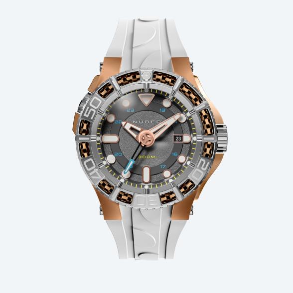 NUBEO Herrenuhr "Manta Automatic" weiß-gold - 113374000000 - 1 - 588px