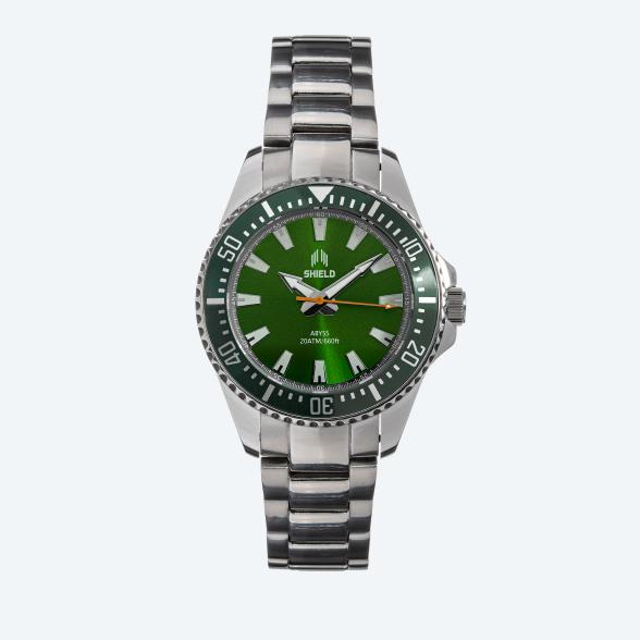 Shield Herrenuhr "Abyss" Quarz, 20 ATM, grün - 113376600000 - 1 - 588px