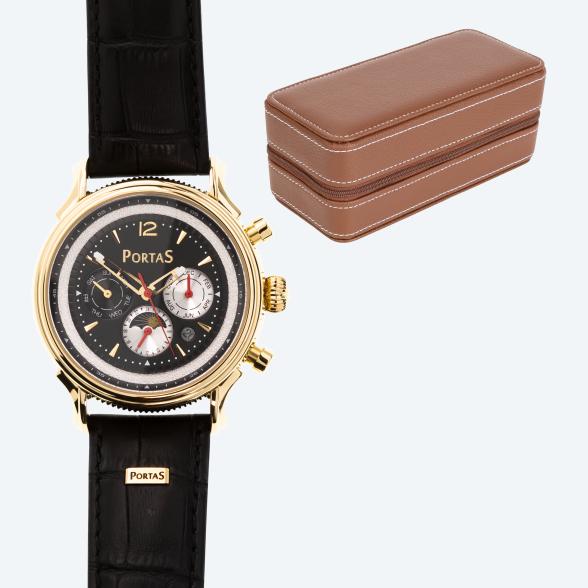 PortaS Set: 2er Reiseetui & Automatikuhr "Zittau" - 113376900000 - 1 - 588px