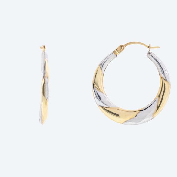 Creolen 375 Gelbgold bicolor Diamanten - 113387100000 - 1 - 588px