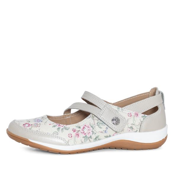 Chiara Gradi Damenslipper creme mit Blumenmuster 36 - 113390300001 - 1 - 588px