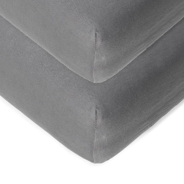 Jersey-Spannbettlaken 2er Set grau - 113434500000 - 1 - 588px
