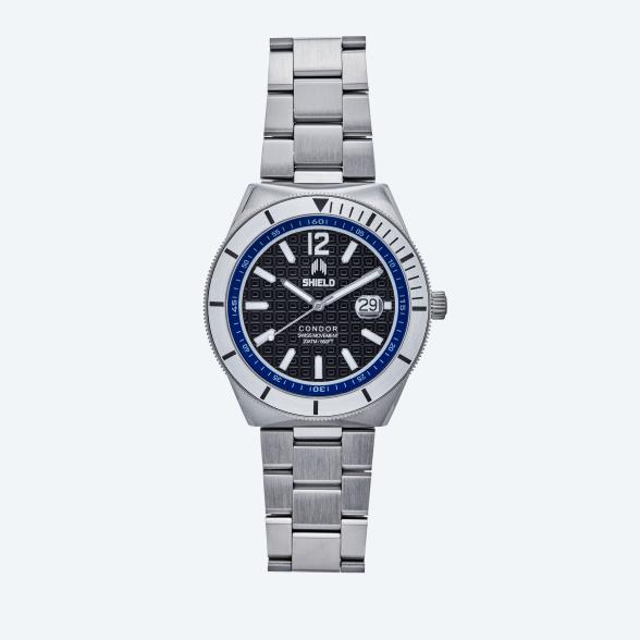 Shield Herrenuhr "Condor", Quarz, 20 ATM, schwarz - 113447000000 - 1 - 588px