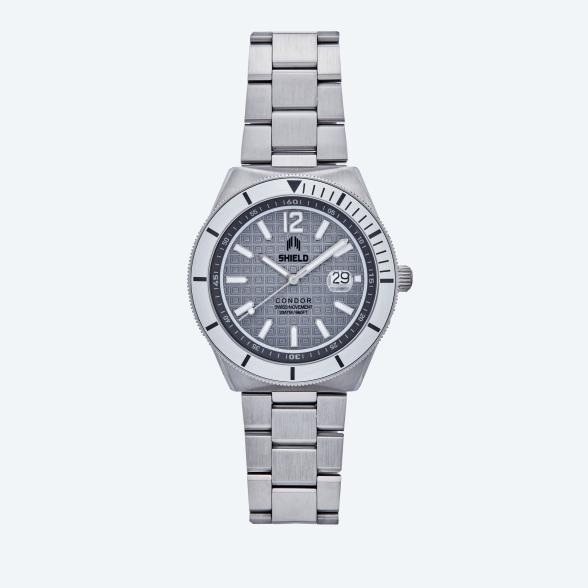 Shield Herrenuhr "Condor", Quarz, 20 ATM, grau - 113447100000 - 1 - 588px