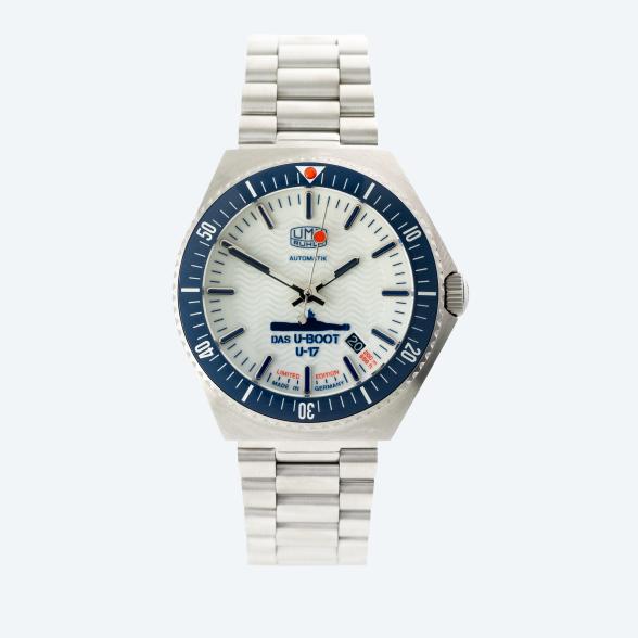 UMF Herren-Automatikuhr "U-BOOT U-17" weiß-blau - 113447200000 - 1 - 588px