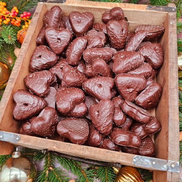 Lebkuchen-Kakaoherzen m. Pflaume 1 kg - 113457500000 - 1 - 588px