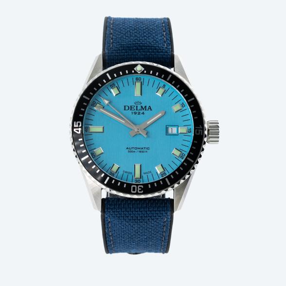 DELMA Herrenuhr "Cayman' Automatik, iceblau - 113464700000 - 1 - 588px