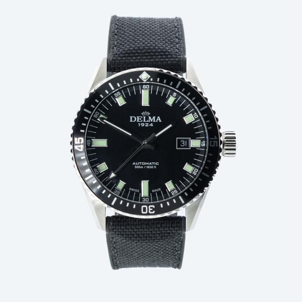 DELMA Herrenuhr "Cayman' Automatik, schwarz - 113465400000 - 1 - 588px