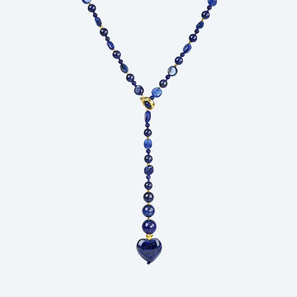 Y-Collier Kyanit, Lapislazuli, Hämatit - 113474800000 - 1 - 588px