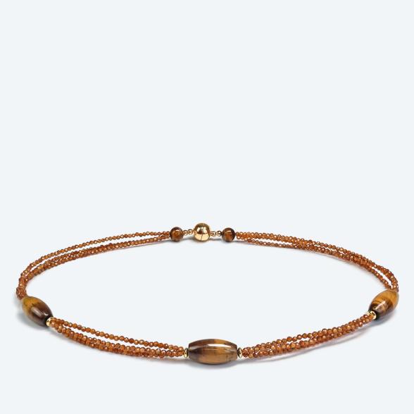 Collier Tigerauge, Granat Magnetverschluß - 113476500000 - 1 - 588px
