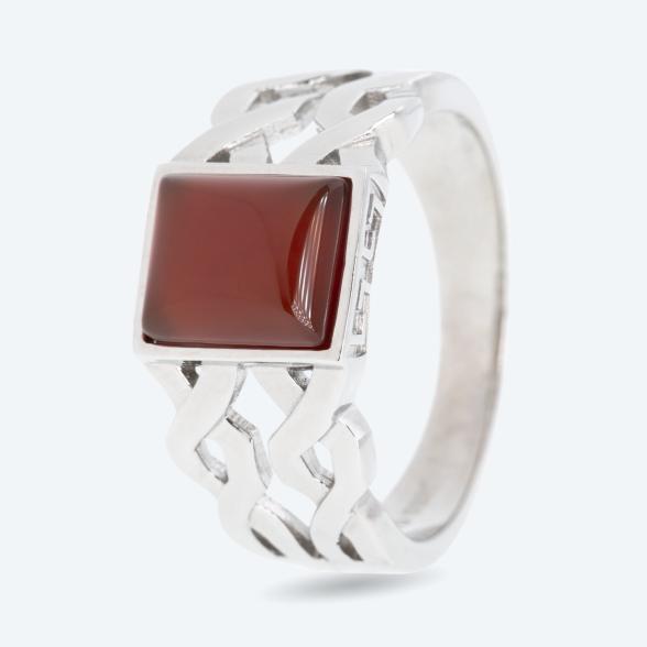 Ring 925 rhodiniert Achat rot 20 - 113483500001 - 1 - 588px