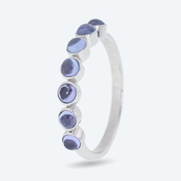 Ring 925 rhodiniert Tansanit Cabochon 16 - 113484200001 - 1 - 588px