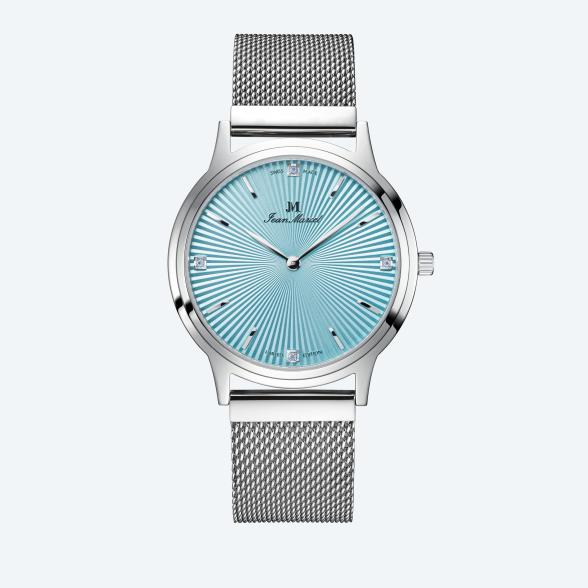 Jean Marcel Damenuhr "Asteria" eisblau, Milanaise - 113489100000 - 1 - 588px