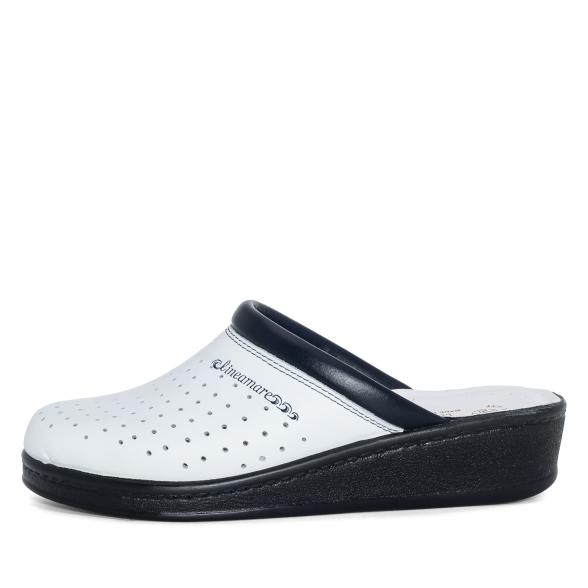 SANITAL LIGHT Damenpantolette weiß/blau 35 - 113493300001 - 1 - 588px
