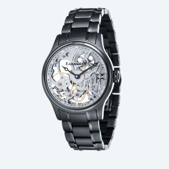 EARNSHAW Handaufzugsuhr "Bauer Skeleton" schwarz - 113494100000 - 1 - 588px